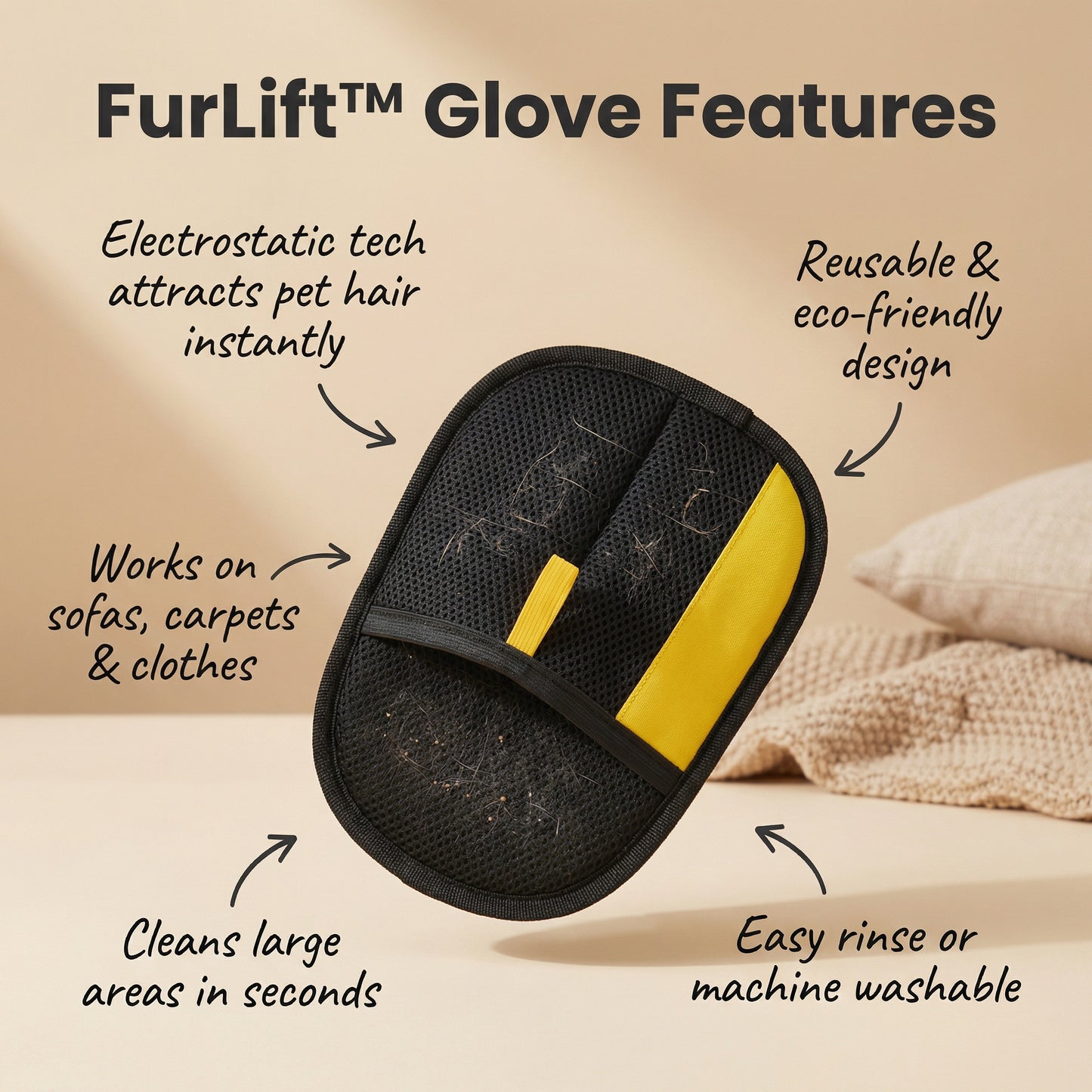 FurLift™ Pet Hair Glove